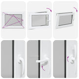 Basement Window "RISOR" 80x70 cm Tilt&Turn DIN Left White 4108356