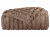 Throw Blankets 6 pcs Camel 240 x 220 cm Fleece 42016871