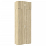 Storage Cabinet Sonoma Oak 80x42.5x225 cm Engineered Wood 3281352