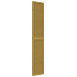 Room Divider 3 Panels Brown Solid Wood Paulownia 358816