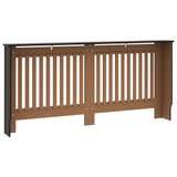 Radiator Cover Black 172x19x81.5 cm Engineered Wood 288180