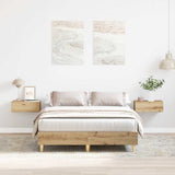 Bed Frame No Mattress Artisan Oak 120x190 cm Small Double Engineered Wood 861083