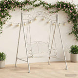 Swing Frame Antique White 113 x 121.5 x 168 cm Steel 42038701