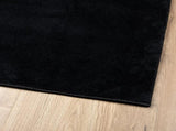 Rug OVIEDO Short Pile Black 120x120 cm 375555