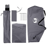 Car Tent Grey and Orange 308 x 215 x 220 cm Polyester and Steel 42028549