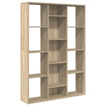 Room Divider/Book Cabinet Sonoma Oak 100x24x140 cm Engineered Wood 800444