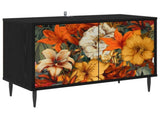 TV Cabinet GENNEP 69 x 33 x 50.5 cm Black Oak Engineered Wood 8007015