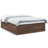 Bed Frame without Mattress Brown Oak 150x200 cm King Size 3280922
