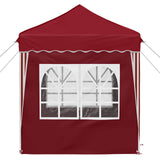 Pop-up Party Tent 195 x 195 x 245 cm Burgundy Oxford Fabric 42019741