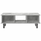 TV Stand Concrete Grey 100 x 35 x 35 cm Engineered Wood 891035