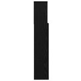 Headboard Cabinet Black Oak 220 x 19 x 101.5 cm Engineered Wood 879449