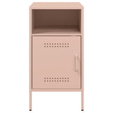 ZNTS Bedside Cabinets 2 pcs Pink 36x39x68 cm Steel 843069