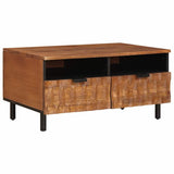 Coffee Table with Drawer Brown 80 x 54 x 40 cm Solid Mango Wood 4017913