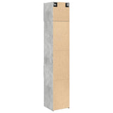 Slim Storage Cabinet Concrete Grey 40x42.5x225 cm Engineered Wood 3281283