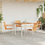 Garden Dining Set 5 pcs Solid Wood Teak 3334822