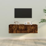 2 Piece TV Cabinet Set Smoked Oak Engineered Wood 3188427