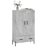 Highboard Concrete Grey 69.5x31x115 cm Engineered Wood 830336