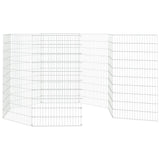 Free Range Animal Enclosure 8-Panel 54x100 cm Galvanised Iron 171582