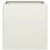 ZNTS Planter White 40x40x40 cm Cold-rolled Steel 860662