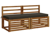 2-Piece Bench Cushions SOEST 2 pcs 100% Polyester Anthracite 949679