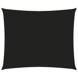 ZNTS Sunshade Sail Oxford Fabric Rectangular 5x6 m Black 135769