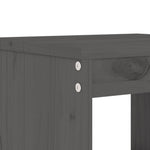 5 Piece Garden Bar Set Grey Solid Wood Pine 3157741