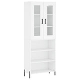 Highboard White 69.5x34x180 cm Engineered Wood 3198729