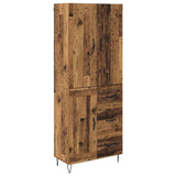 Highboard with Drawer 2 pcs Old Wood Engineered Wood 3415625