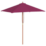 Garden Parasol Bordeaux Red 44537