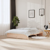 Bed Frame without Mattress Solid Wood 150x200 cm King Size King Size 814954