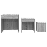 Nesting Tables 3 pcs Grey Sonoma Engineered Wood 815226