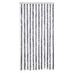 ZNTS Fly Curtain Grey and White 100x200 cm Chenille 377369
