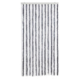 ZNTS Fly Curtain Grey and White 100x200 cm Chenille 377369