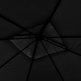 Gazebo with Double Extending Roofs 3x3x2.75 m Anthracite 180g/m 48004