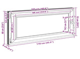 Basement Window RISOR 110 x 60 cm PVC and Glass Anthracite 42047299
