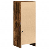Sideboard with LED Smoked Oak 38x34x100 cm Engineered Wood 852170