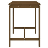 Garden Table Honey Brown 121x82.5x110 cm Solid Wood Pine 824091