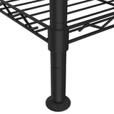 4-Tier Storage Shelf 90x35x137 cm Black 200 kg 324622