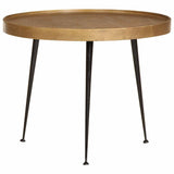 Coffee Table 3 pcs Golden Engineered Wood 373640