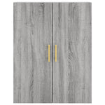 Highboard Grey Sonoma 69.5x34x180 cm Engineered Wood 3195841