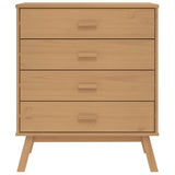 Drawer Cabinet OLDEN Brown Solid Wood Pine 358588