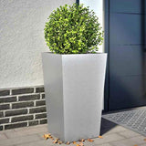 Garden Planters 45x45x75 cm 2 pcs Galvanised Steel 851105