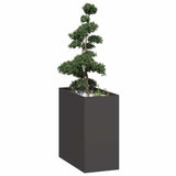 Planter Black 40x80x80 cm Steel 860773