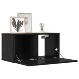 TV Cabinet Set 8 pcs 120 x 30 x 30 cm Black Oak Engineered Wood 3438613
