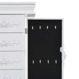Free Standing Jewelery Cabinet White 246959