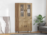 Highboard with Drawer 2 pcs Artisan Oak Engineered Wood 3416024