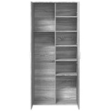 Highboard Grey Sonoma 80x35x180 cm Engineered Wood 3276656
