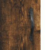 Highboard Smoked Oak 69,5x34x180 cm Engineered Wood 3199782