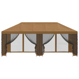 6 x 3 m Beige Polyester and Steel 190 3376019