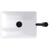 Bathroom Wash Basin Matte Black 40.5 x 30.5 x 13 cm Metal 890249